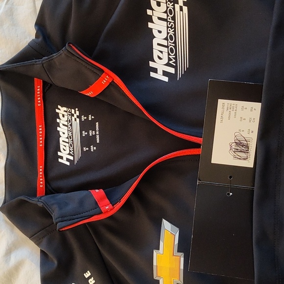 Hendirck Motorsports Castore Softshell Quarter Zip Long Sleeve Jacket Black NWT - Picture 3 of 12